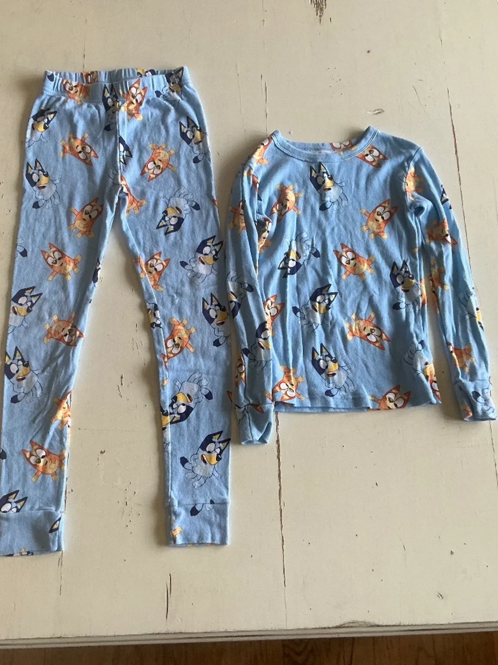 Bundle of 2 BLUEY Puppy Dog 100% Cotton PJ’s Sz 8